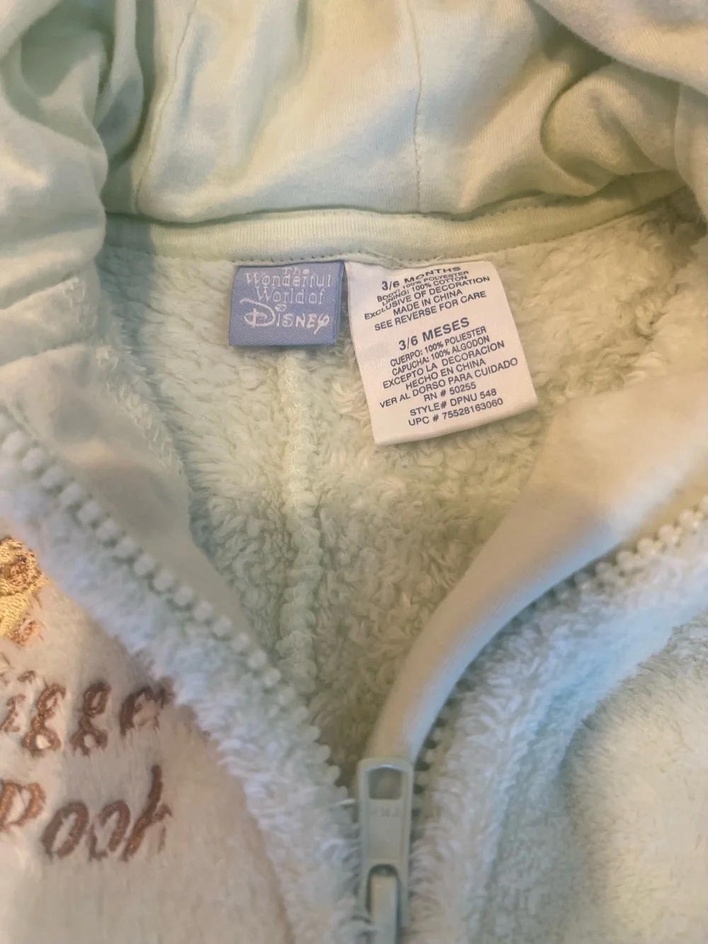 Disney Winnie the Pooh Tigger Piglet Plush Hooded Coverall 3-6M